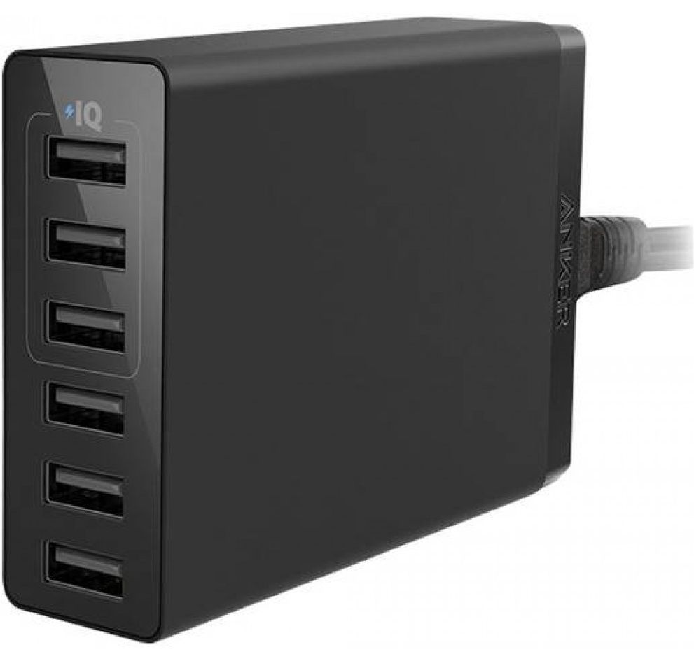 СЗУ ANKER PowerPort 6 Lite 30W 6-USB Port - Черный, картинка 1