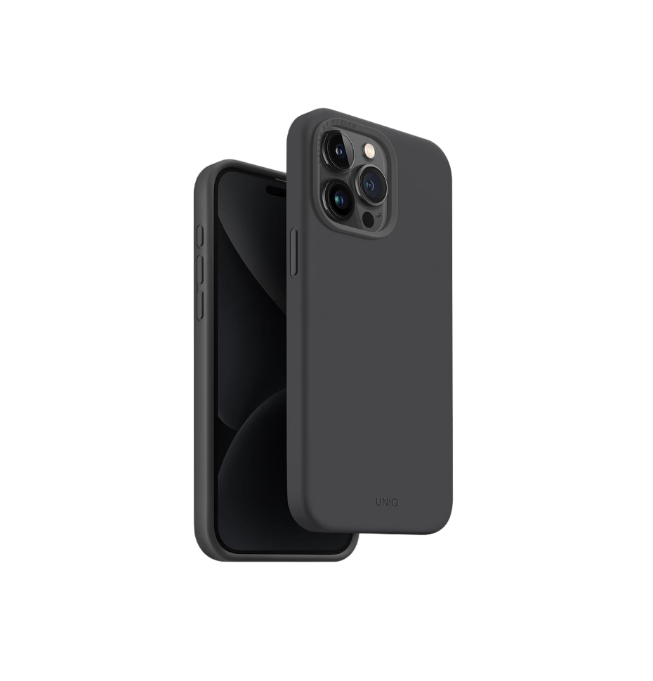 Чехол для iPhone 15 Pro UNIQ Lino Hue Grey