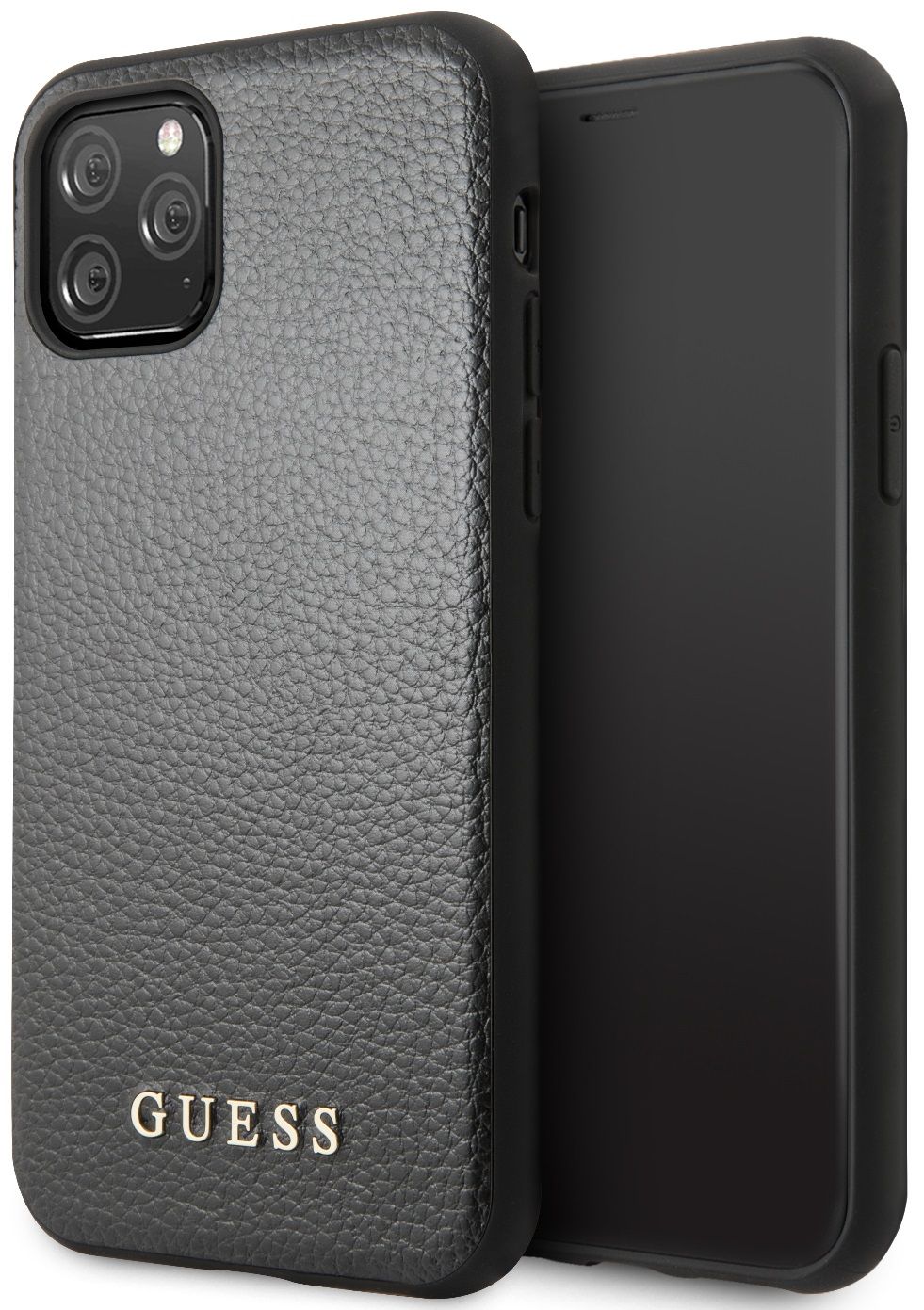 Чехол Guess для IPhone 11 Pro Iridescent Hard PU Black, картинка 1