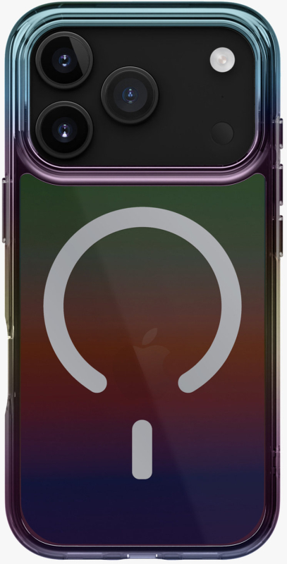 Чехол для iPhone 17 Pro UNIQ Iridescia Midnight Quartz MagSafe, картинка 2