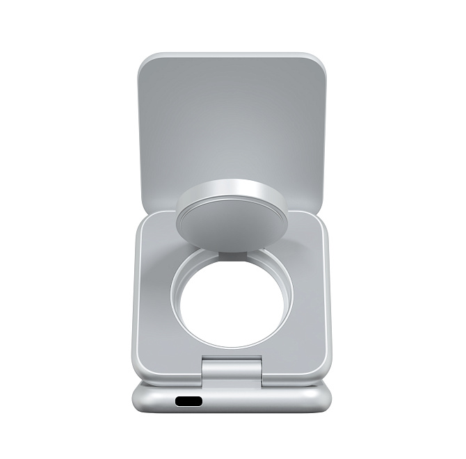 Беспроводное зарядное устройство Magssory 3in1 Fold Pro для Apple, Silver, картинка 5
