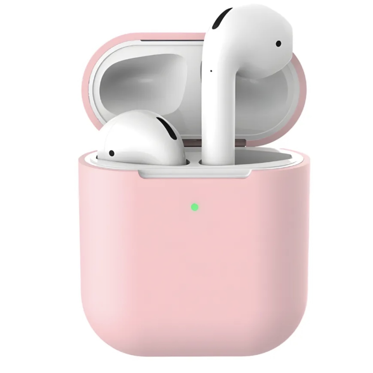 Чехол силиконовый для AirPods 2 розовый, картинка 1