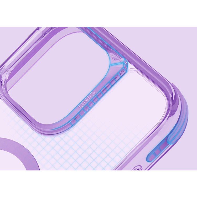 Чехол для iPhone 16 UNIQ Combat Magnets Grape Pink, картинка 3