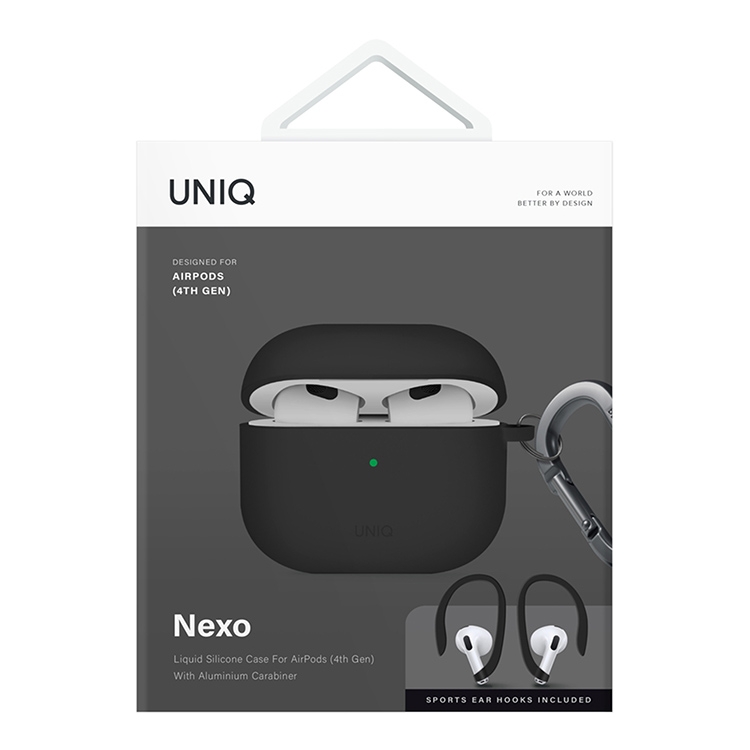 Чехол для AirPods 4 UNIQ Nexo Black, картинка 9