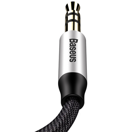 Кабель BASEUS Yiven Audio M30 AUX 3.5 1.5m CAM30-CS1 Silver/Black, картинка 4