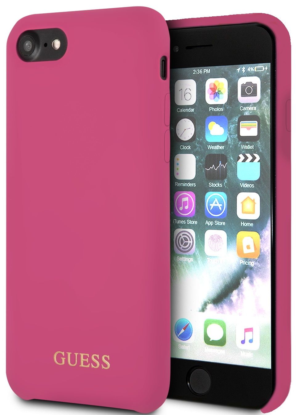 Чехол GUESS iPhone 7/8 Silicone Collection Pink