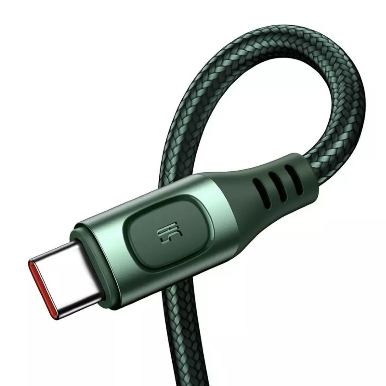Кабель BASEUS Multi-protocol Conversion USB For Type-C 5A Green, картинка 5