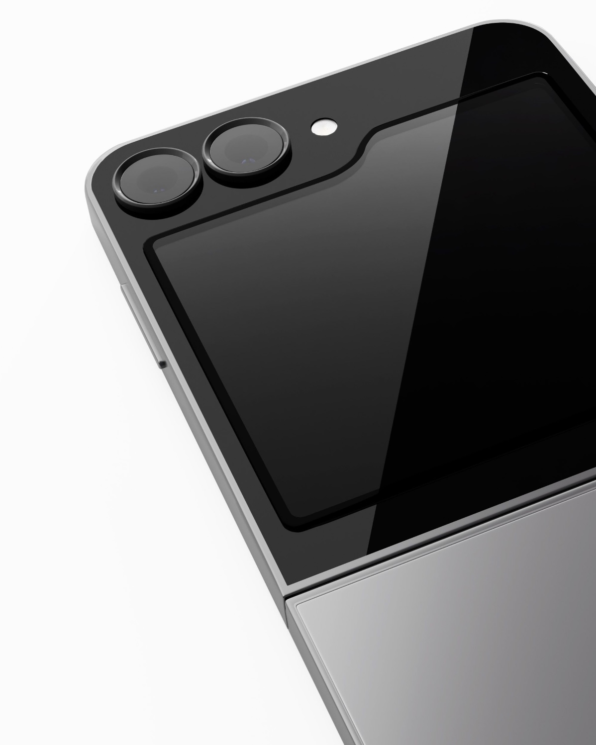 Защитное стекло VLP A-Glass с черной рамкой для Samsung Z Flip 6, картинка 4