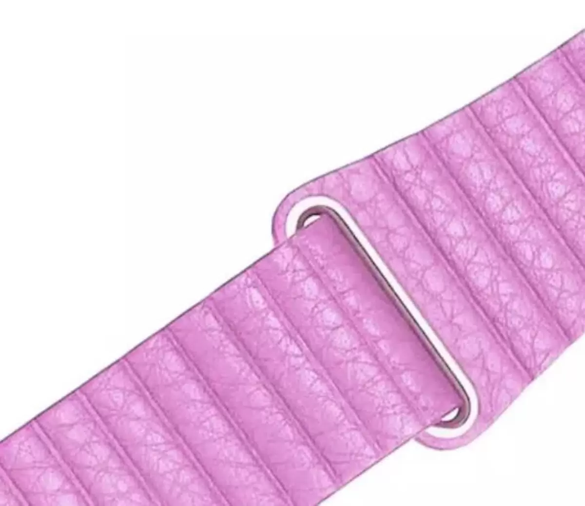 Ремешок для Apple Watch 38/40/41mm кожаный на магните розовый, картинка 2