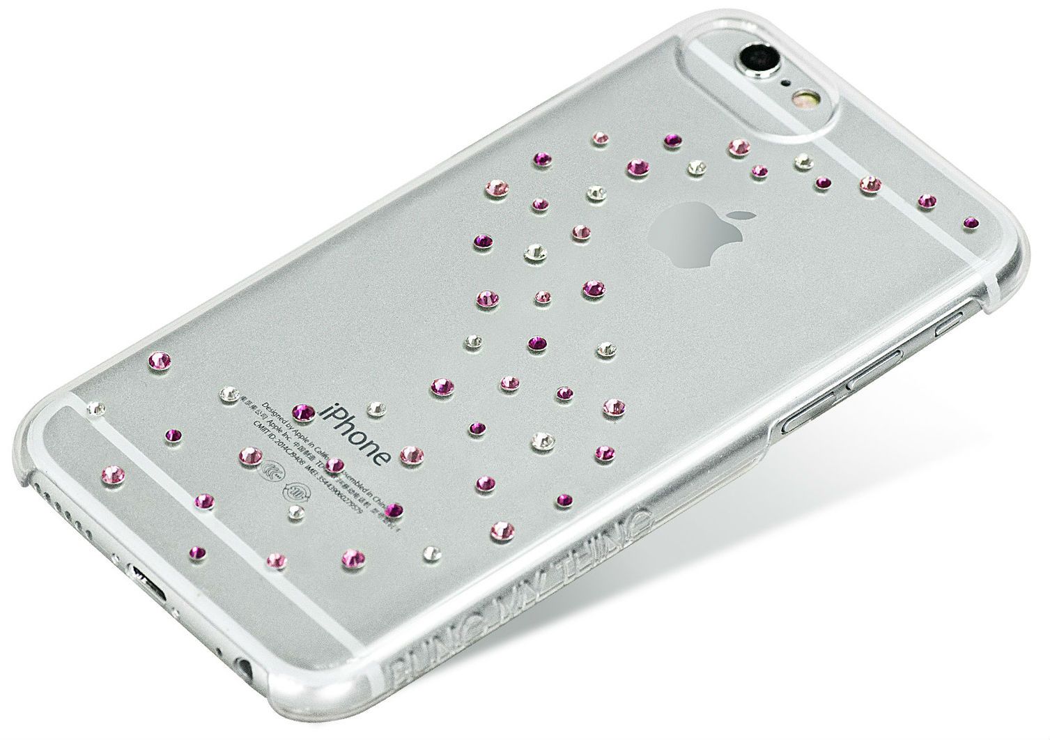 Чехол Bling My Thing iPhone 6 Swarovski Papillon Pink Mix, картинка 3