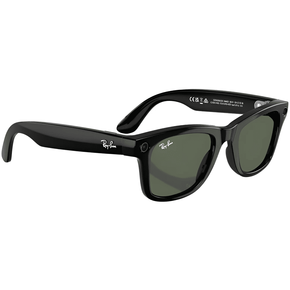Умные очки RayBan Wayfarer RW4012 (Gen 2) Shiny Black/G15 Green (155 - 53), картинка 4