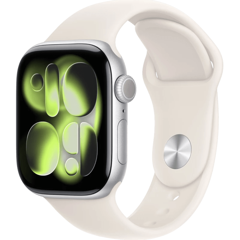 Apple Watch Series 11 GPS 42 мм, алюминий цвета «Silver», спортивный ремешок цвета «Starlight»