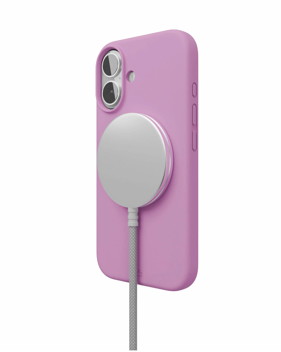 Чехол для iPhone 16 VLP Aster Case c MagSafe, лавандовый, картинка 4