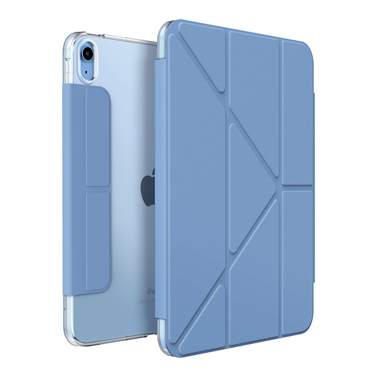Чехол UNIQ Camden Protect and Charge Apple Pencil для iPad Air 10.9 (2022), голубой, картинка 5