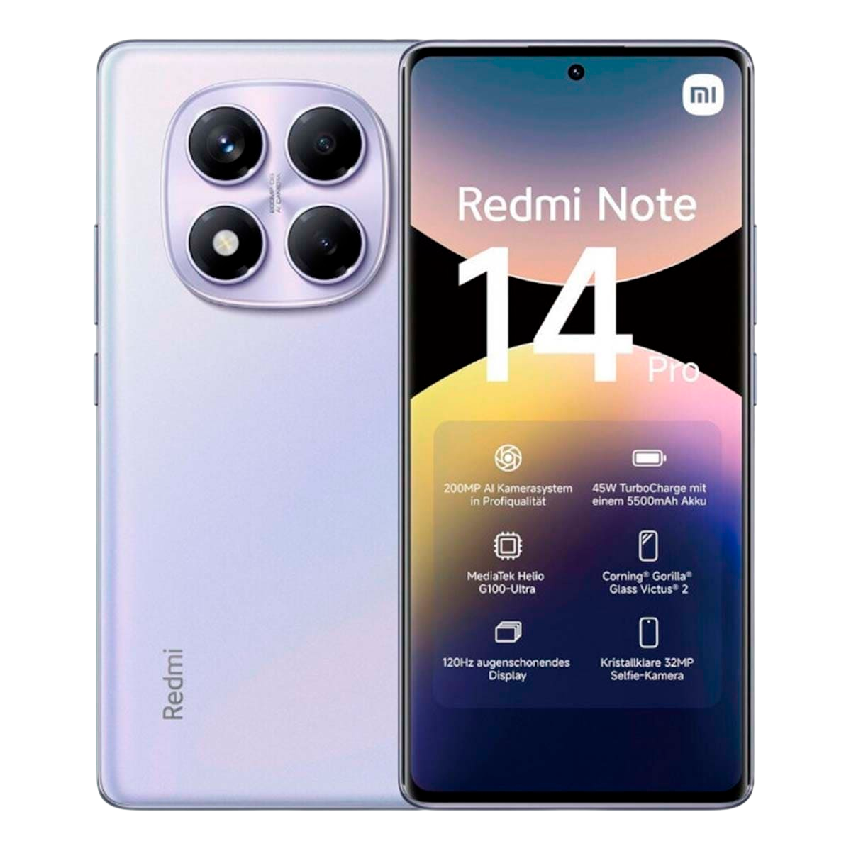 Смартфон Xiaomi Redmi Note 14 Pro 12/512Gb Aurora Purple, картинка 1