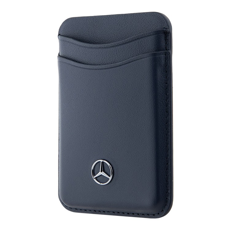 Чехол-бумажник Mercedes Leather Wallet c MagSafe для iPhone, Blue, картинка 3