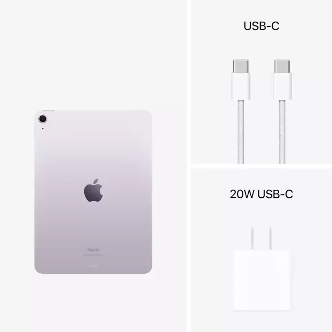 Планшет Apple iPad Air (2024) M2 13" Wi-Fi + Cellular 512Gb Purple, картинка 3