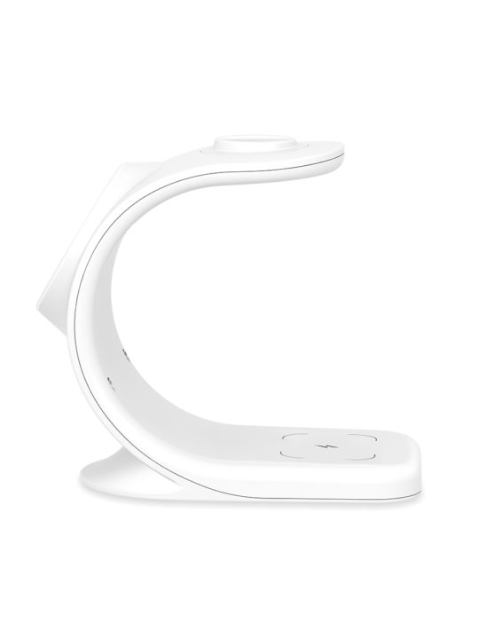 Беспроводное зарядное устройство VLP Powerstand 3 in 1 для Apple, белое, картинка 2