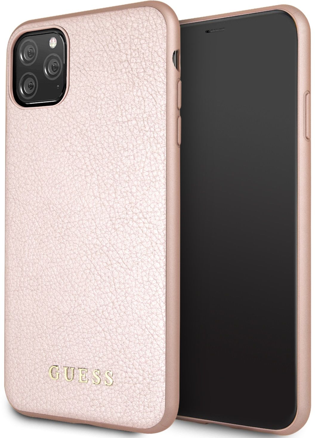 Чехол Guess для IPhone 11 Pro Max Iridescent Hard PU Rose gold
