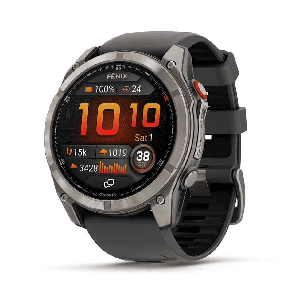Умные часы Garmin Fenix 8 Pro 51mm Amoled/Sapphire Titanium wiht Graphite/Black Silicone Black, картинка 1