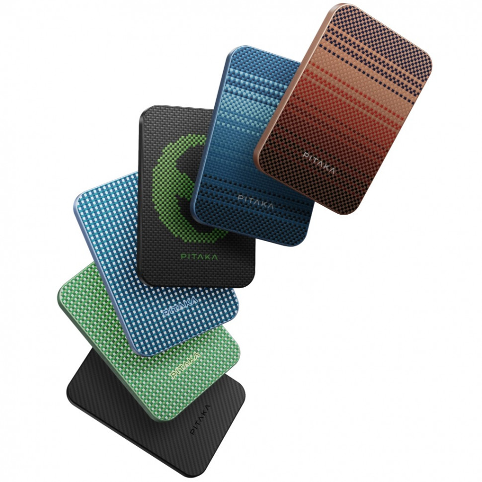 Внешний аккумулятор PITAKA Aramid Fiber Magnetic Power Bank Qi2 MagSafe, Sunset, 5000 mAh, картинка 6
