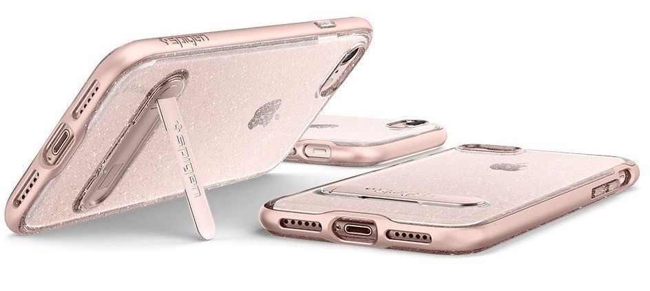 Чехол SGP iPhone 7 Plus Crystal Hybrid Glitter Rose Quartz, картинка 5