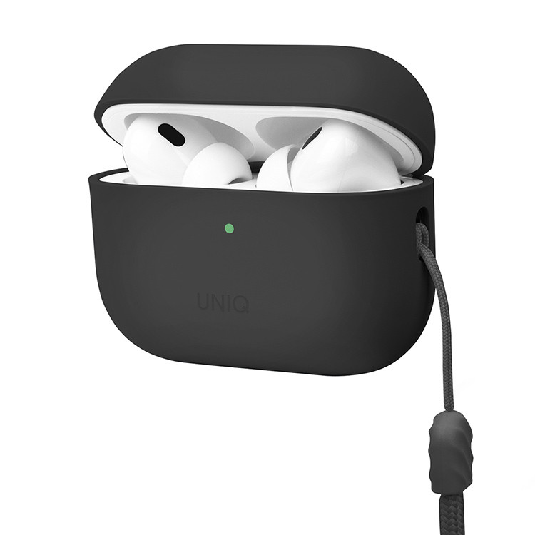 Чехол для AirPods Pro 2 UNIQ Lino Gray, картинка 2