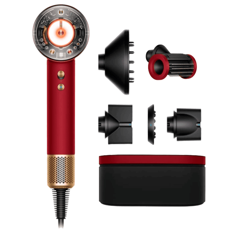 Фен Dyson Supersonic Nural HD16 (Red Velvet/Gold) - Подарочный кейс 