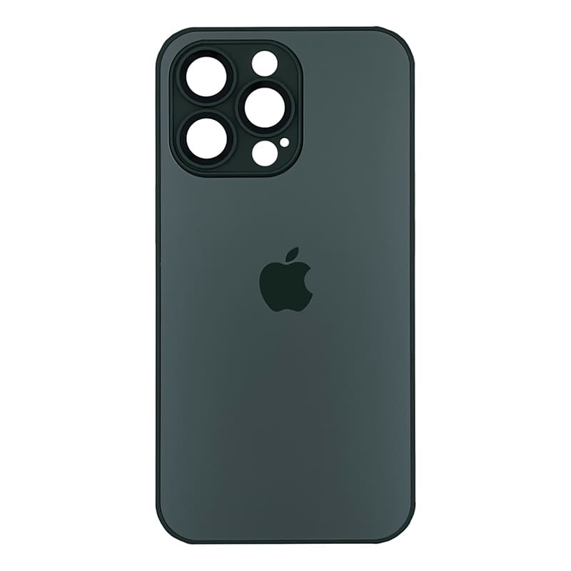 Чехол для iPhone 13 Pro AG Glass case, зеленый, картинка 1