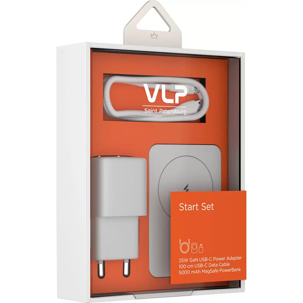  СЗУ Набор VLP LITE 25Вт USB-C, Кабель питания USB-C 100см, PowerSnap 5000mAh MagSafe