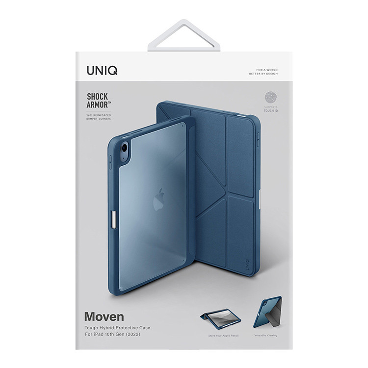 Чехол UNIQ Moven Shock Armor для iPad Air 10.9 (2022), Capri Blue, картинка 5