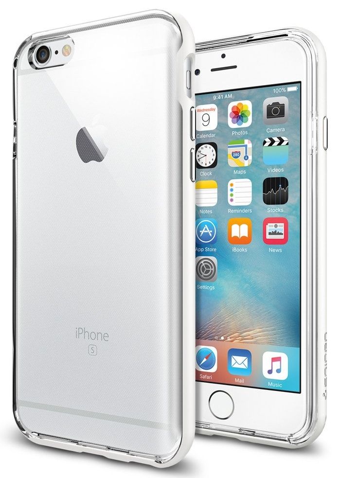 Чехол SGP iPhone 6S Neo Hybrid EX Shimmery White, картинка 1