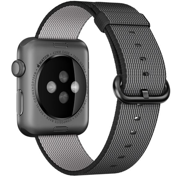 Ремешок для Apple Watch 42mm Nylon - Black, картинка 3