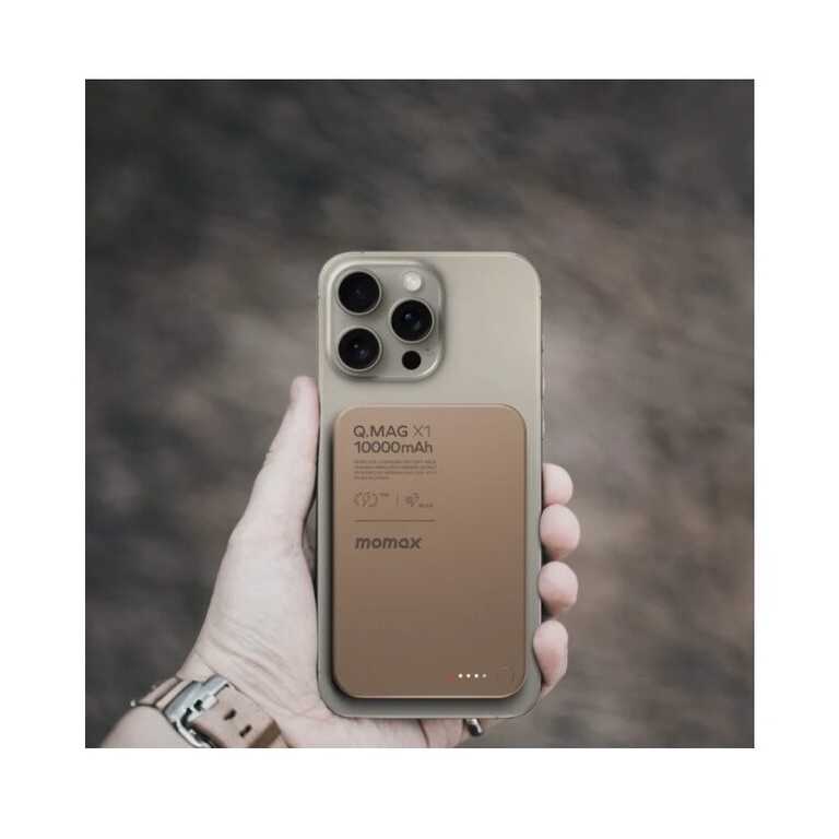 Внешний аккумулятор Momax Q.MAG X1 10000mAh Desert Titanium, картинка 6