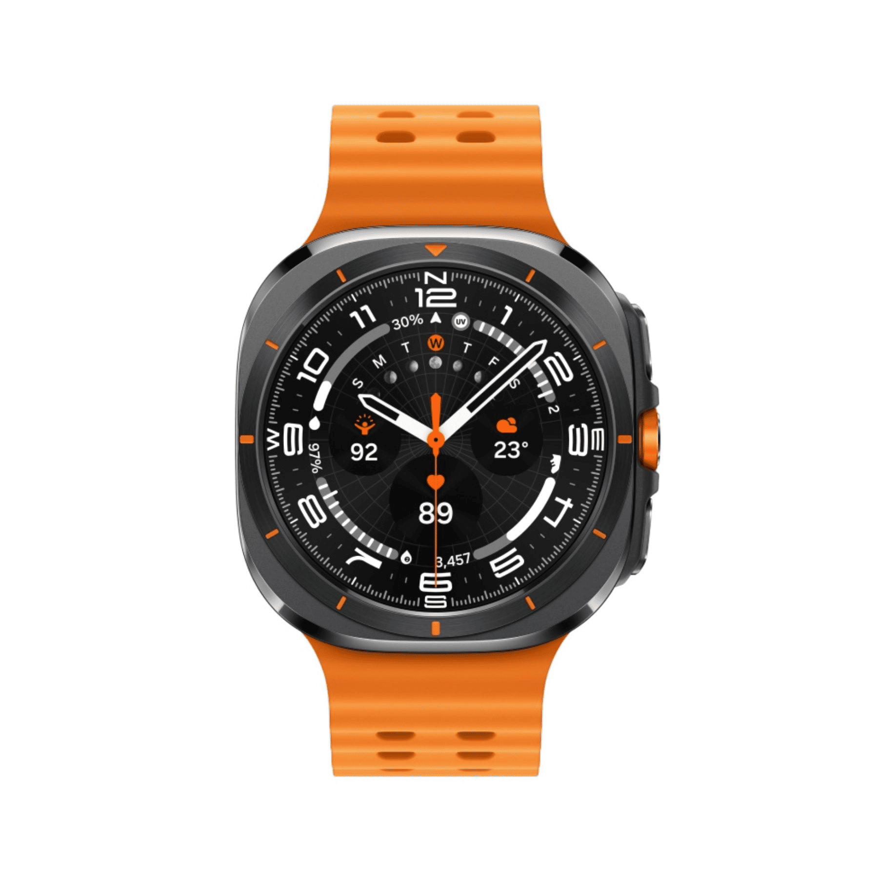 Умные часы Samsung Galaxy Watch Ultra (2025) LTE 47mm Titanium Grey Marine Band Orange