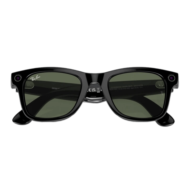 Умные очки RayBan Meta Wayfarer RW4008 Matte Black/Clear to Graphite Green Transitions (155-53 Size), картинка 4