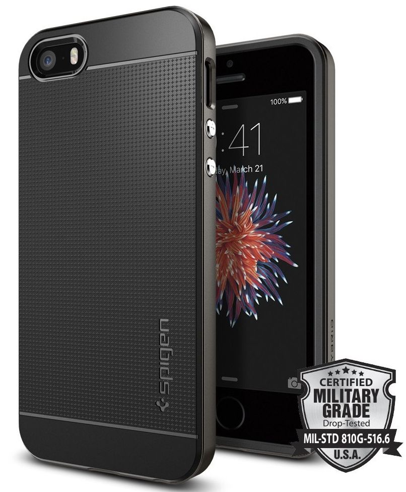 Чехол SGP  iPhone 5/5S Neo Hybrid Crystal -  Gunmetal