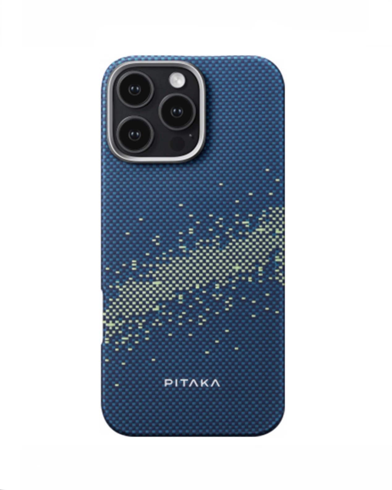 Чехол PITAKKA для iPhone 16 Pro Max StarPeak Tactile Woven case (Milky way galaxy), картинка 1