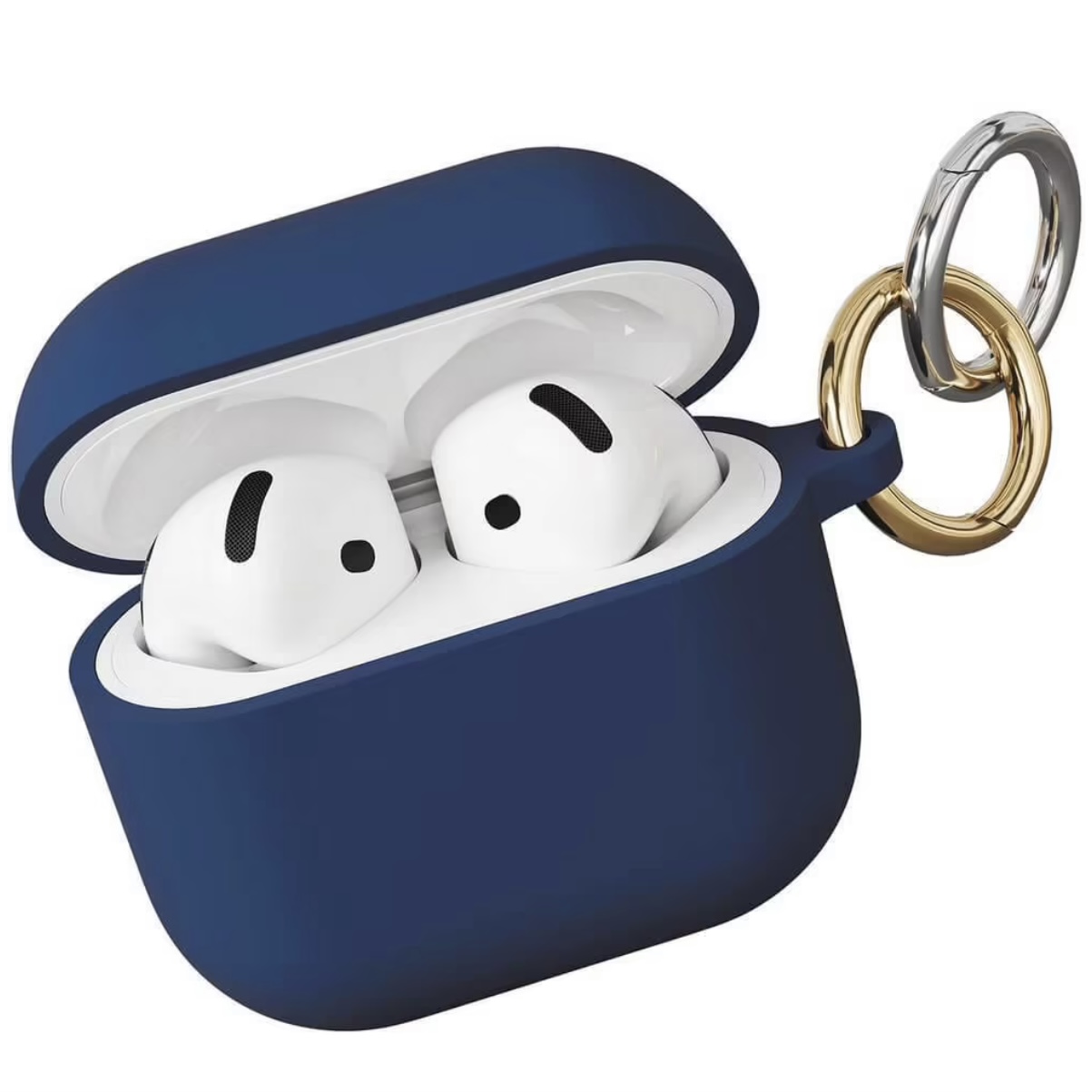 Чехол для AirPods 4 VLP Charm Case, темно-синий, картинка 1