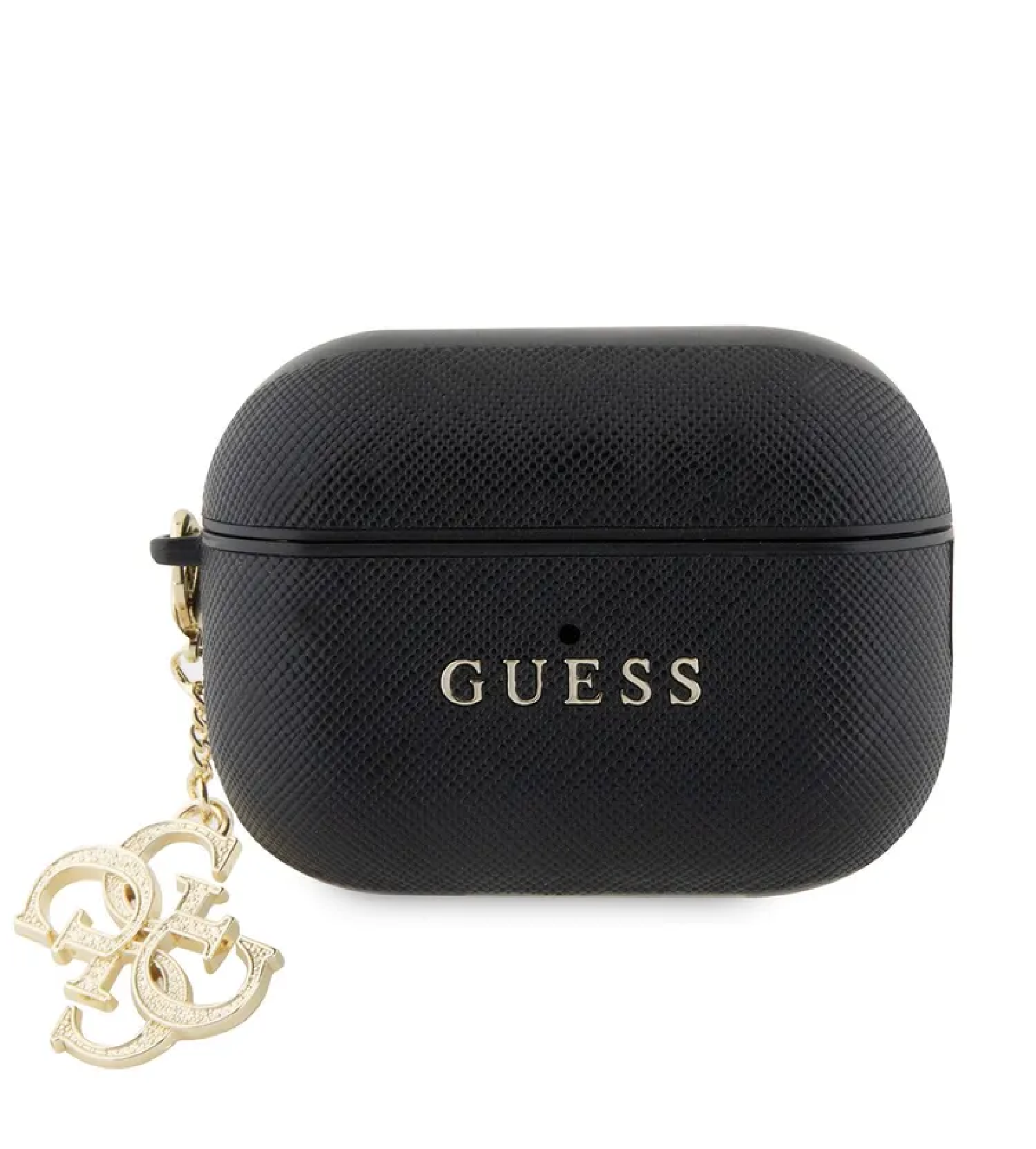 Чехол для AirPods Pro 2 GUESS Saffiano with Sharm Black