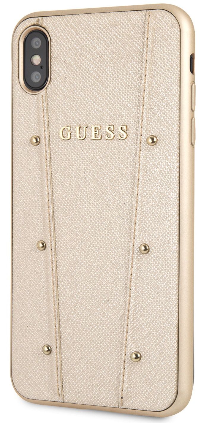 Чехол GUESS iPhone XS Max KAIA collection Hard золотой, картинка 2