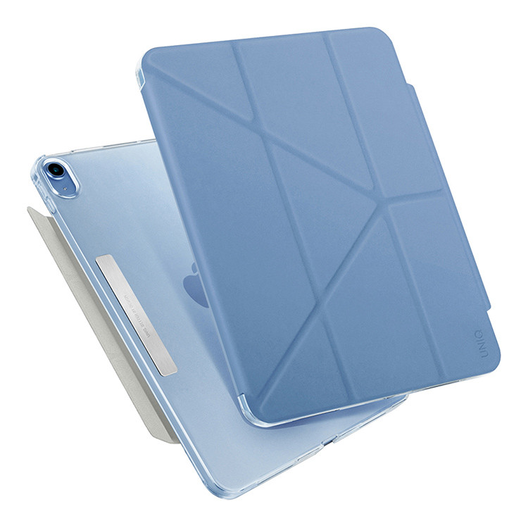 Чехол UNIQ Camden Protect and Charge Apple Pencil для iPad Air 10.9 (2022), голубой, картинка 6