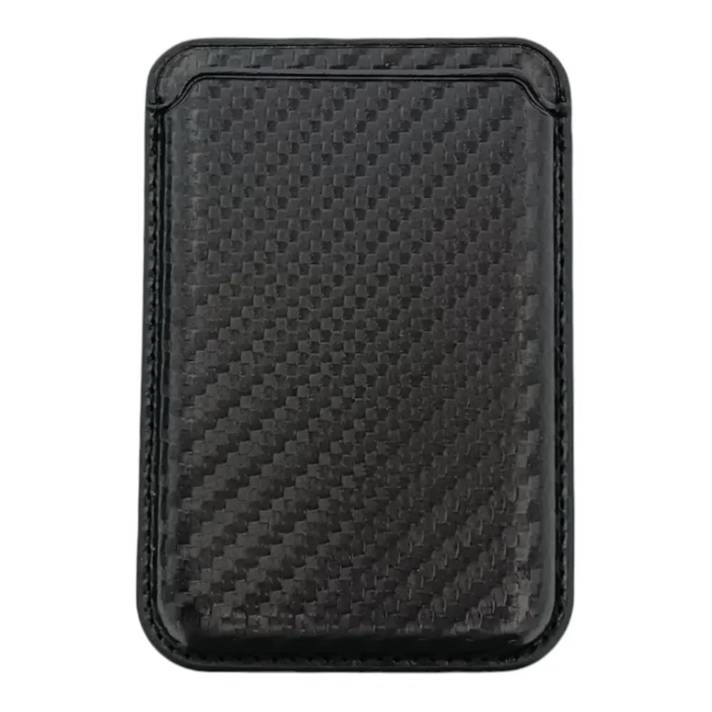 Чехол-бумажник Leather Wallet c MagSafe для iPhone, карбоновый