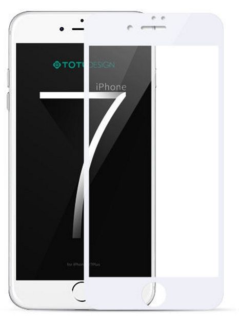 Защитное стекло TOTU 3D Tempered Glass iPhone 7 HD Clear White