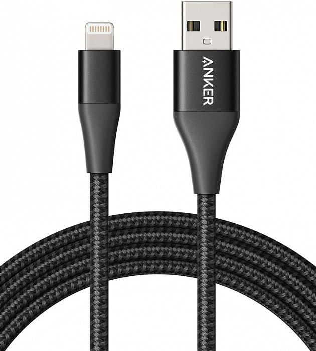 Кабель ANKER PowerLine+ 2 Lightning Cable 1.8m - Black