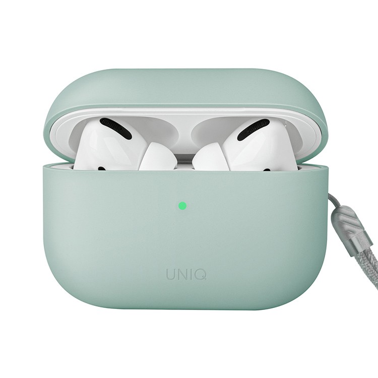 Чехол для AirPods Pro 2 UNIQ Lino Green, картинка 1