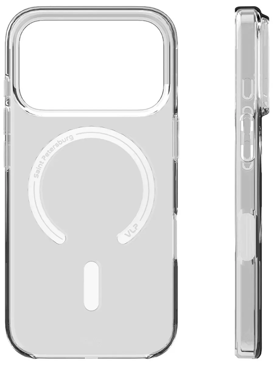 Чехол для iPhone 17 Pro Max VLP Puro Case c MagSafe, прозрачный, картинка 3