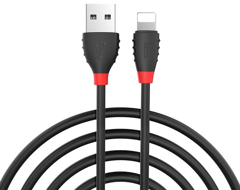 Кабель HOCO X27 Lightning to USB Cable 1.2m - Black, слайд 2