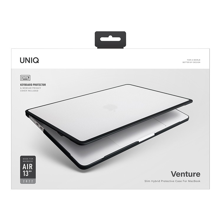 Чехол-накладка UNIQ Venture Webcam Privacy для MacBook Air 13 2022, Black, картинка 4