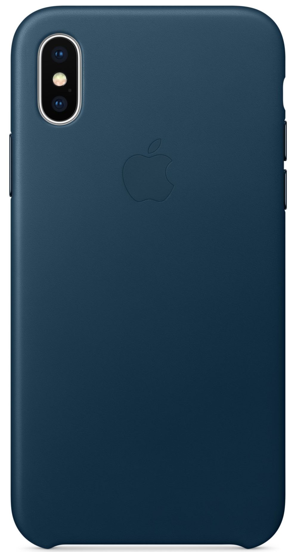 Кожаный чехол Apple iPhone X Leather Cosmos Blue